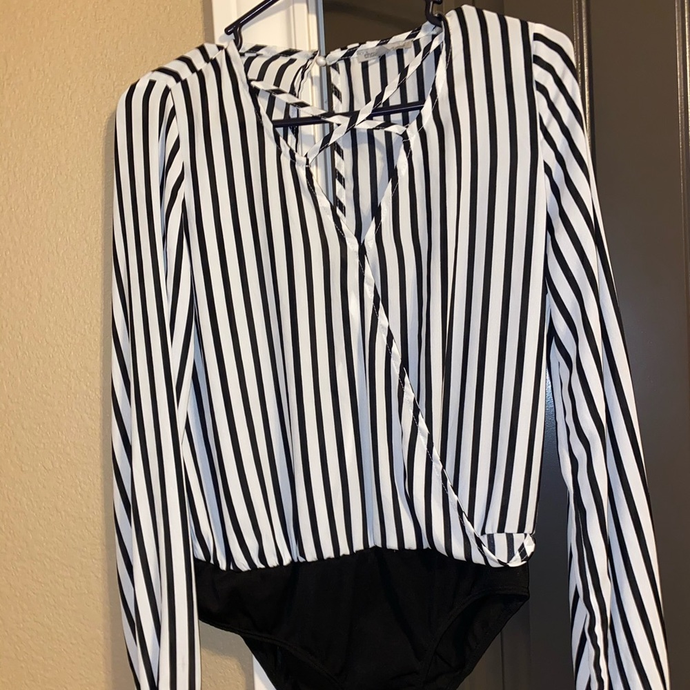 Stripped body suit